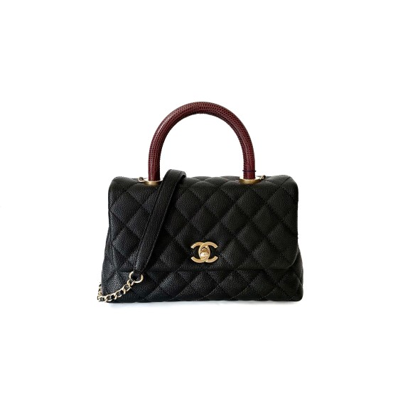 Chanel Matelasse Coco Handle Top Handle Flap Bag